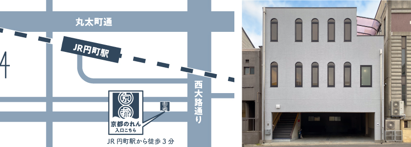 京都のれんへのアクセス